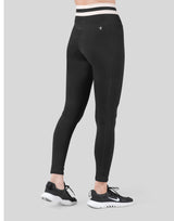 Stripe High Rise Leggings - Black