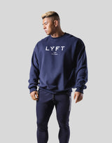 LÝFT Logo Crewneck Sweat - Navy