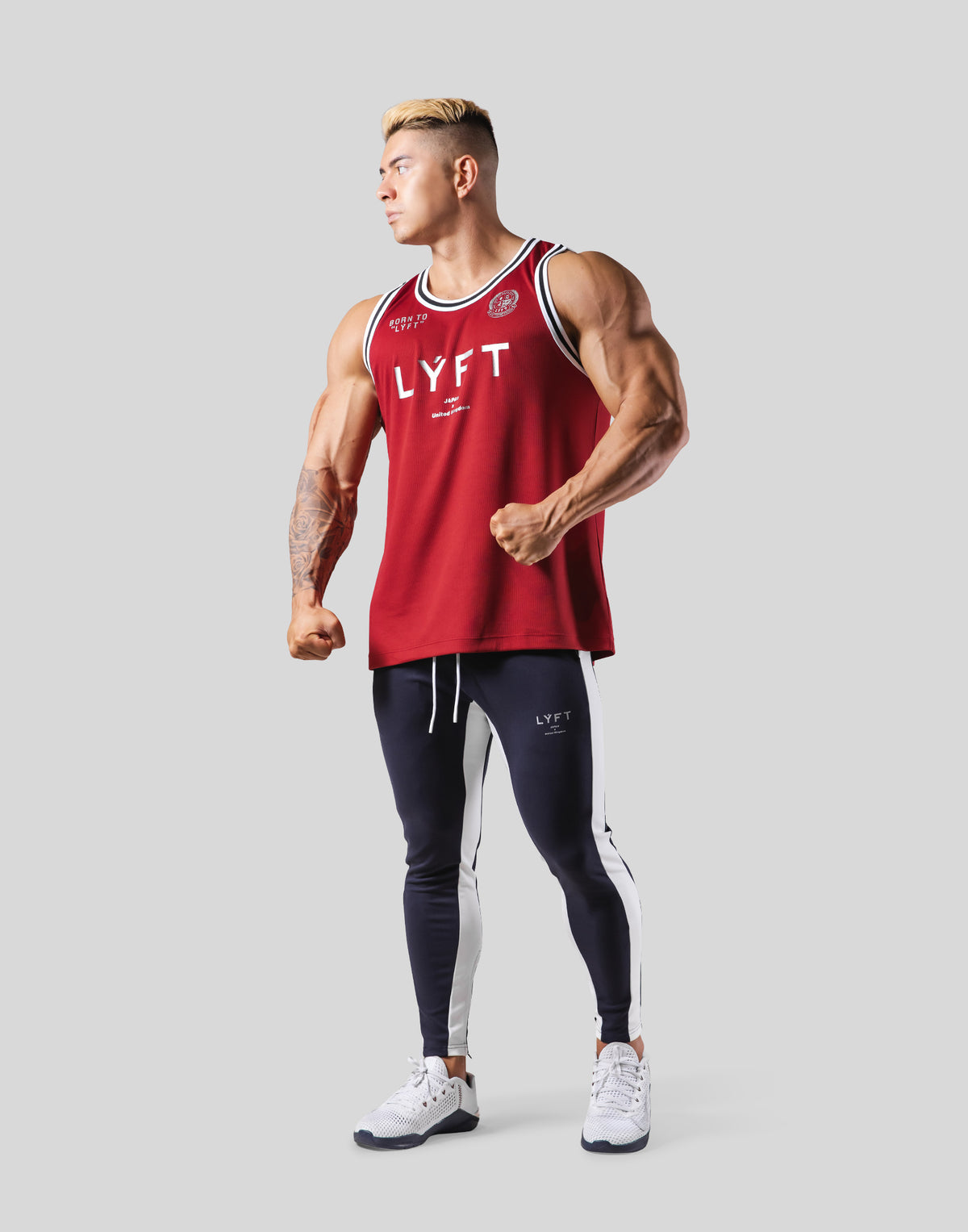 LÝFT Mesh Basketball Tanktop - Red