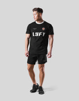 Color Rib Standard T-Shirt - Black
