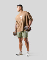 Big Y Logo Big T-Shirt - Beige