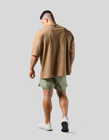 Big Y Logo Big T-Shirt - Beige