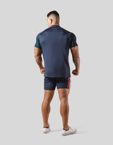 Half Zip Stretch T-Shirt 2 - Navy