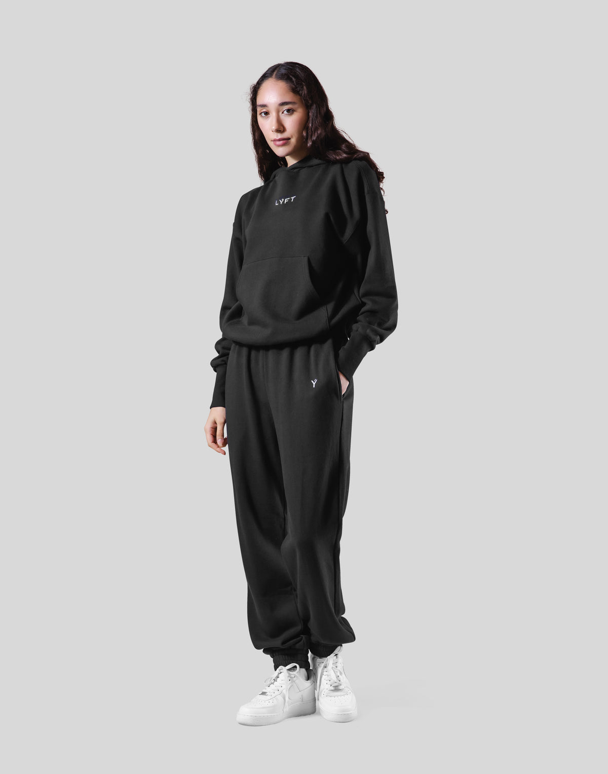 Relax Fit Sweat Hoodie - Black