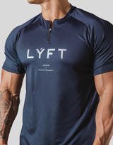 Half Zip Stretch T-Shirt 2 - Navy