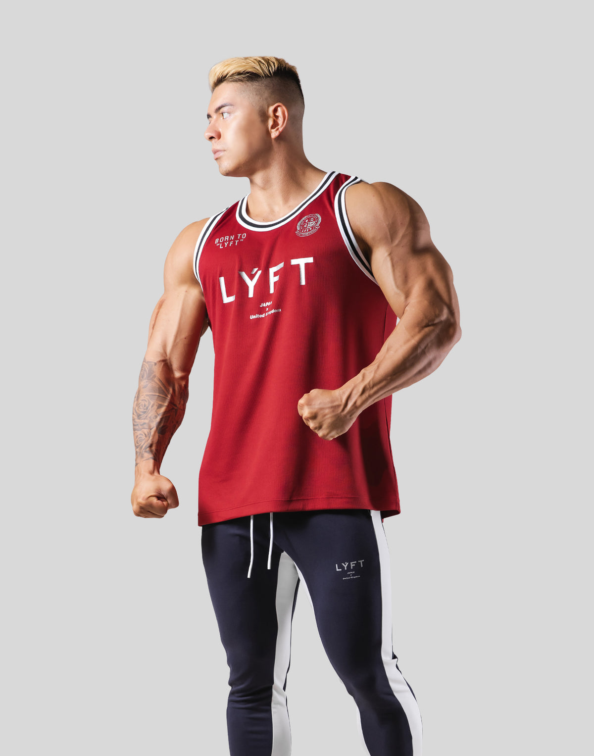 LÝFT Mesh Basketball Tanktop - Red