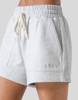 Flare Sweat Shorts - Grey