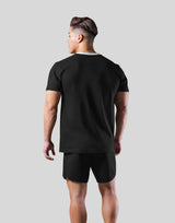 Color Rib Standard T-Shirt - Black