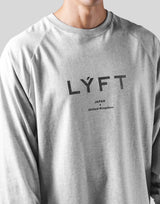 LÝFT Logo Raglan Long T-Shirt - Grey