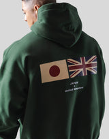 Flag Oversize Sweat Hoodie - Green