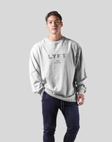LÝFT Logo Raglan Long T-Shirt - Grey