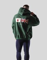 Flag Oversize Sweat Hoodie - Green