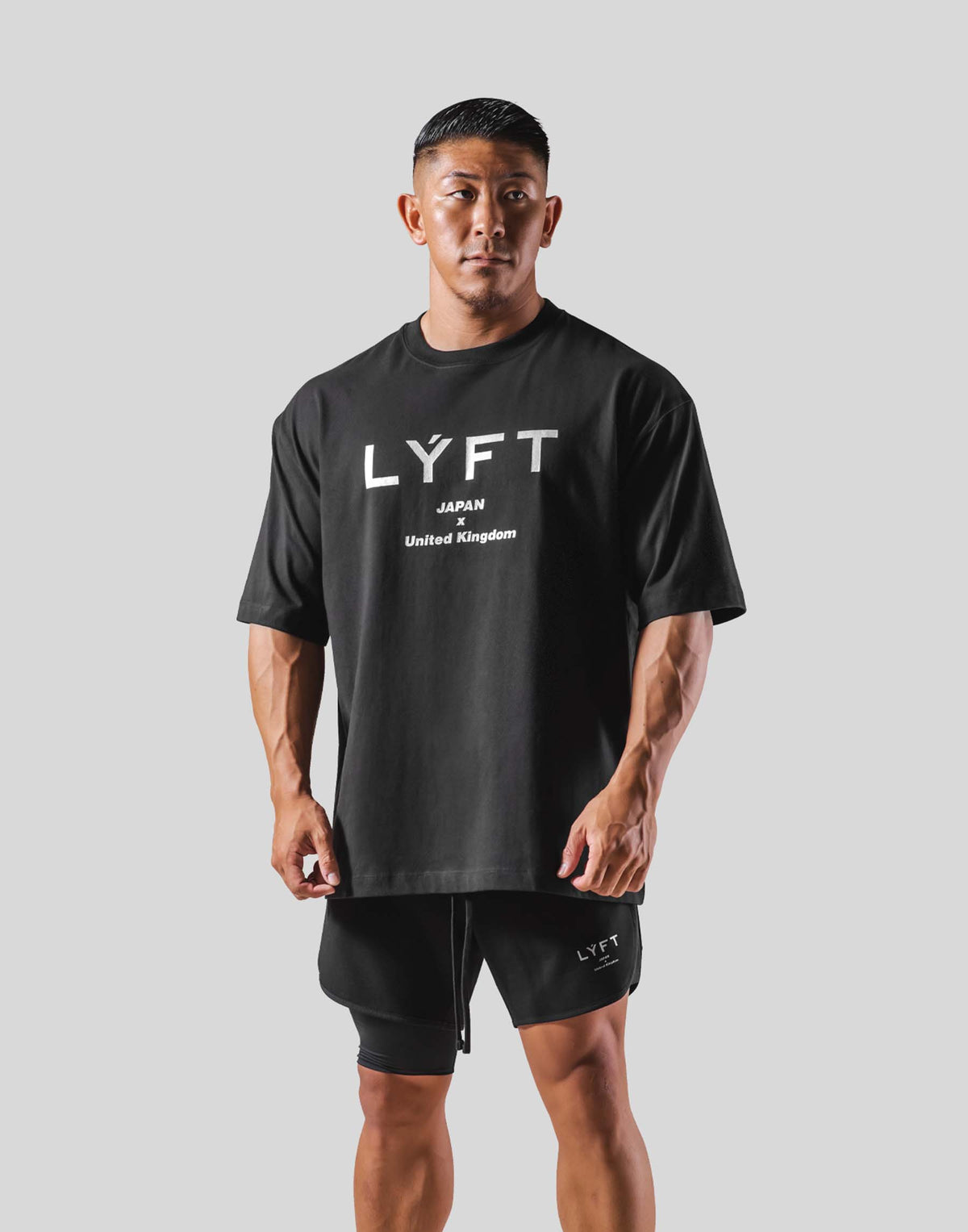 LÝFT Logo Big T-Shirt - Black