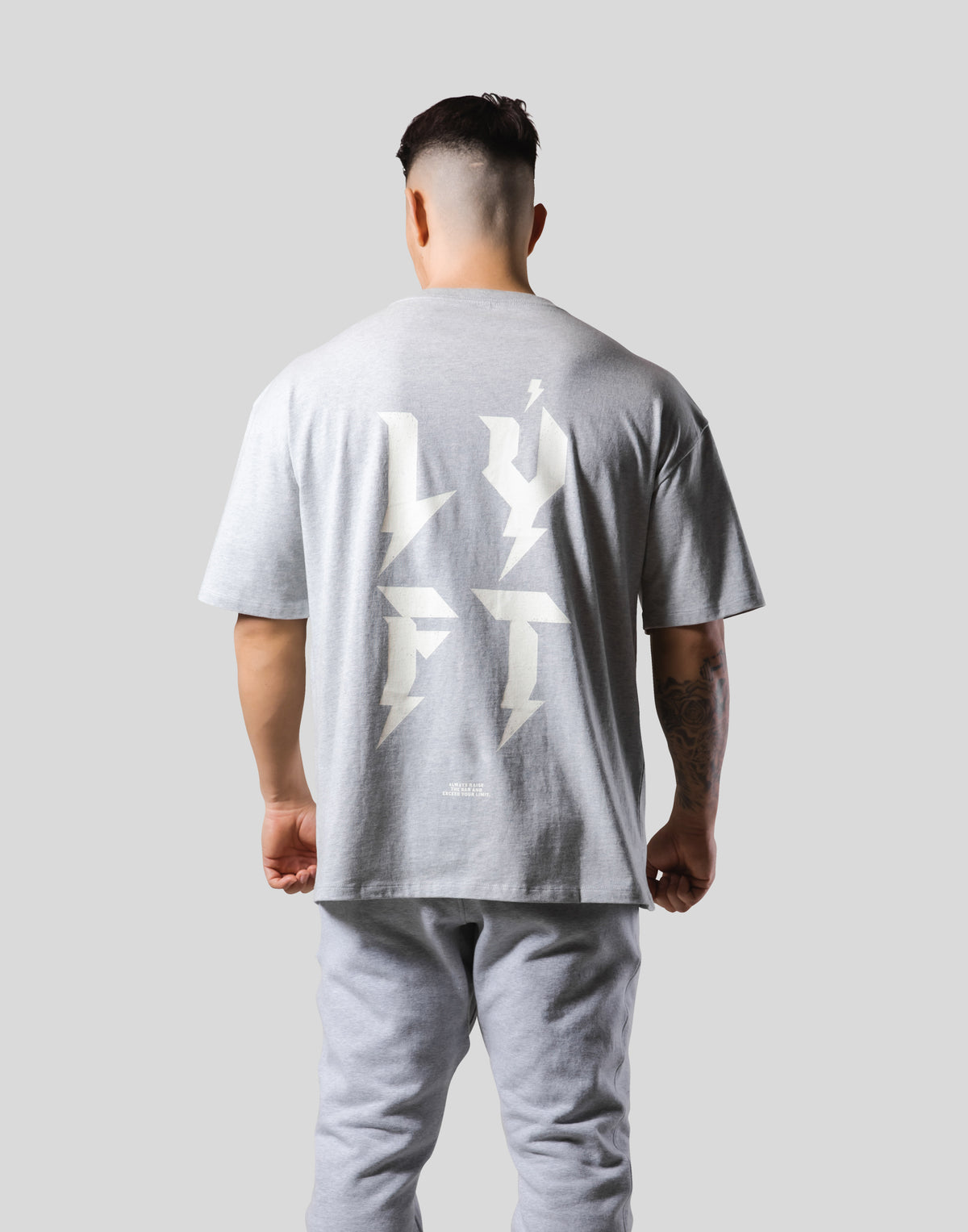 Thunder Logo Big T-Shirt - Grey