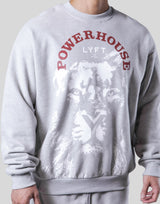 LÝFT × Power House Gym Lion Crewneck Sweat - Grey
