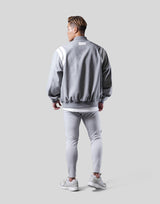 Round Shoulder Stadium Jacket - Grey