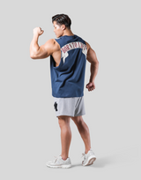 Back Arch Flag Drop Tanktop - Navy