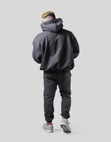 Old English Extra Wide Pullover Hoodie - Ash