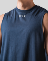 Back Arch Flag Drop Tanktop - Navy