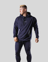 2Way Stretch Utility Pullover Hoodie 2 - Navy