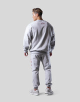 LÝFT × Power House Gym Lion Crewneck Sweat - Grey