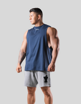 Back Arch Flag Drop Tanktop - Navy