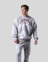 LÝFT × Power House Gym Lion Crewneck Sweat - Grey