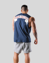 Back Arch Flag Drop Tanktop - Navy
