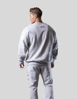 LÝFT × Power House Gym Lion Crewneck Sweat - Grey