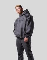 Old English Extra Wide Pullover Hoodie - Ash