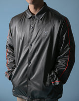 Born to LÝFT COACH JACKET - Grey - Orange Line