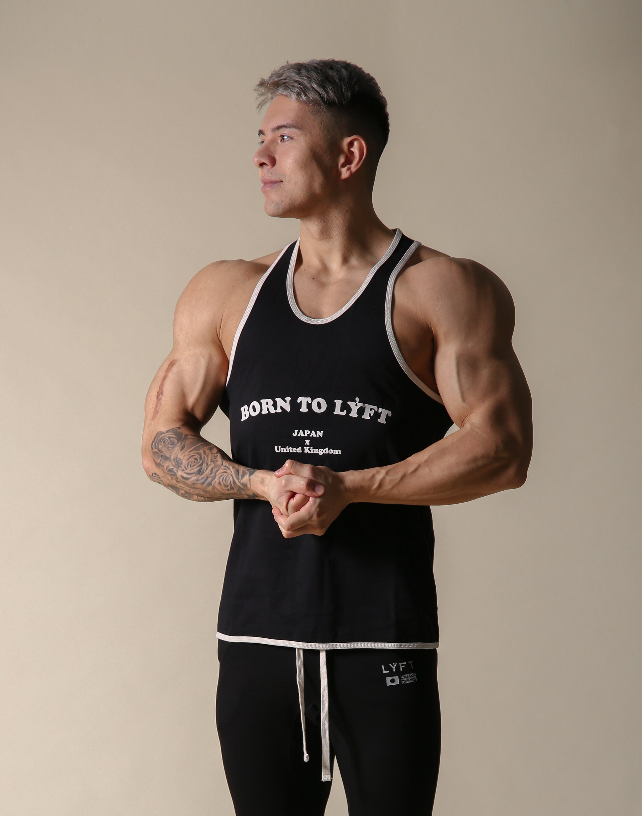 BORN TO LÝFT Loose Tanktop - Black