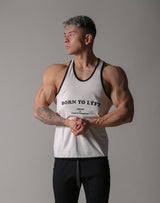 BORN TO LÝFT Loose Tanktop - White