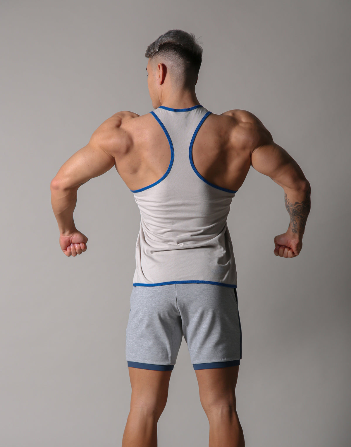 BORN TO LÝFT Loose Tanktop - Grey