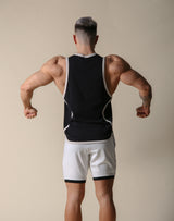 LÝFT Flag Piping Tanktop - Black