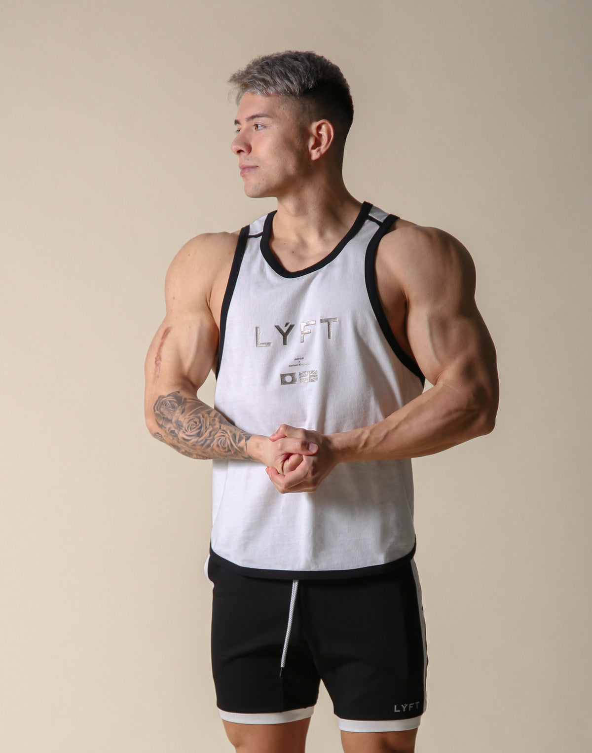 LÝFT Flag Piping Tanktop - Off White