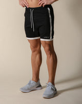 One Line Half Pants 2 - Black / White