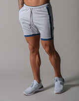 One Line Half Pants 2 - Grey / Blue