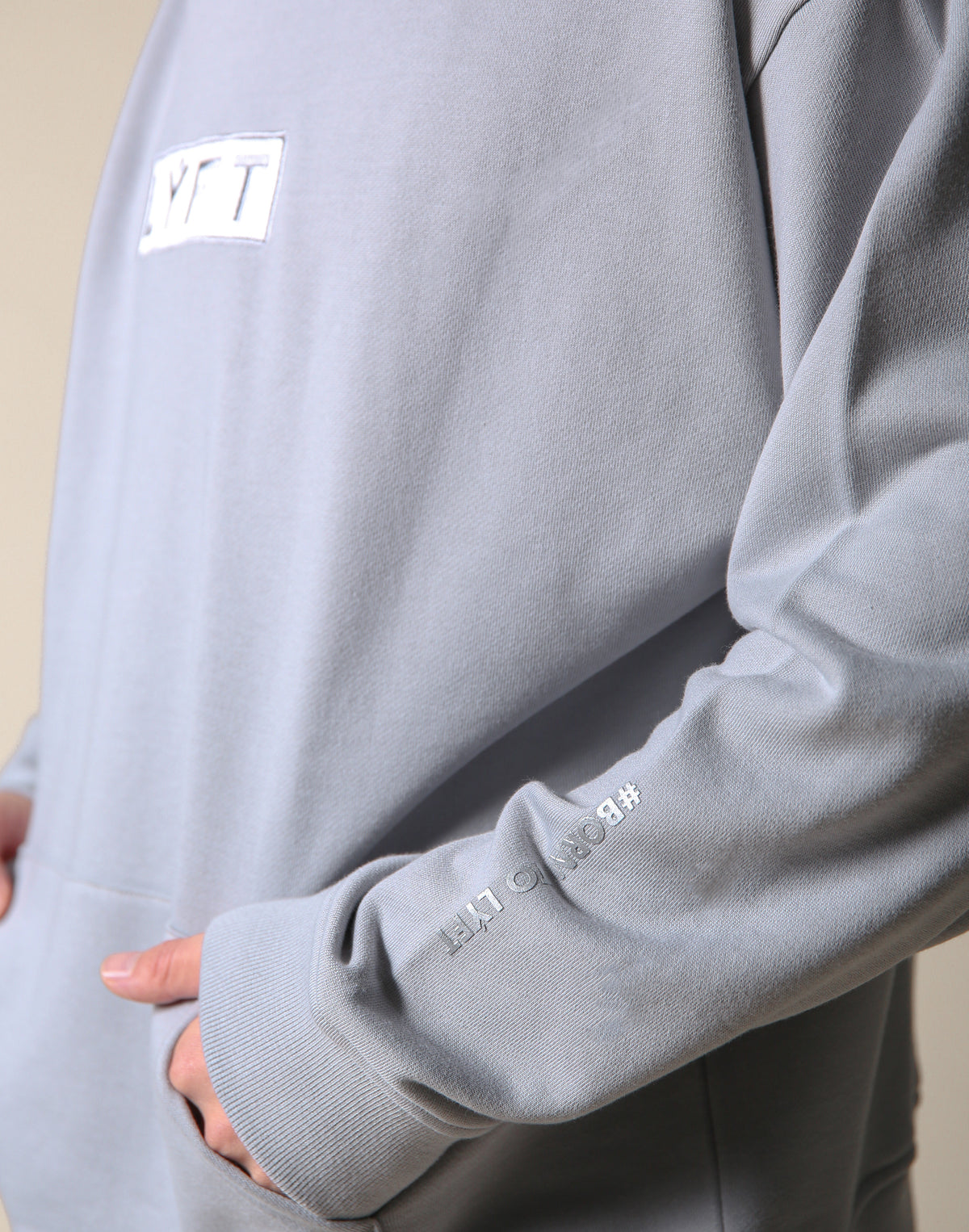 Sweat Layered Pullover / Born to LYFT - Grey