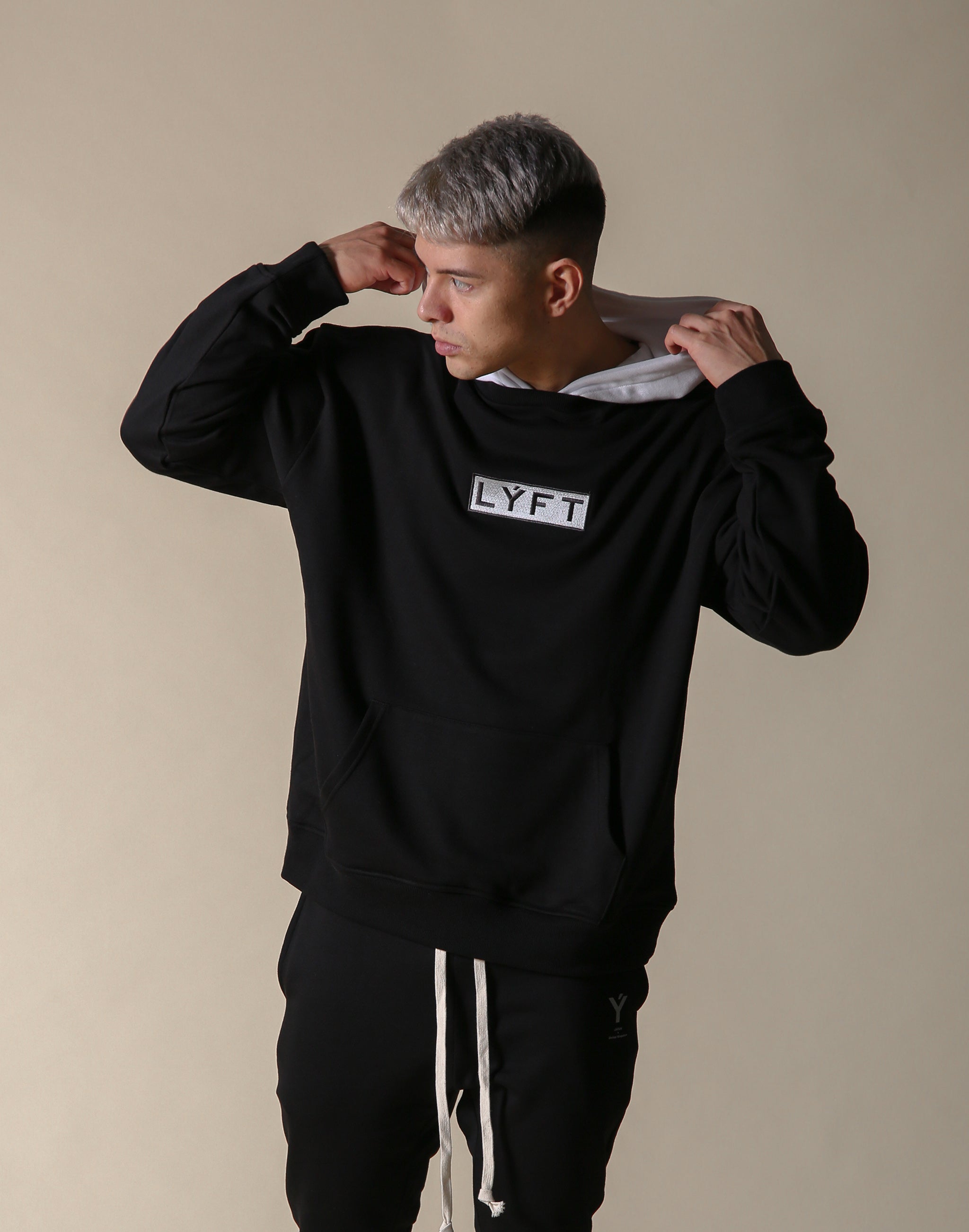 Sweat Layered Pullover / Born to LYFT - Black