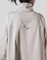 2Way Stretch Half Zip Pocket Jacket - Ivory