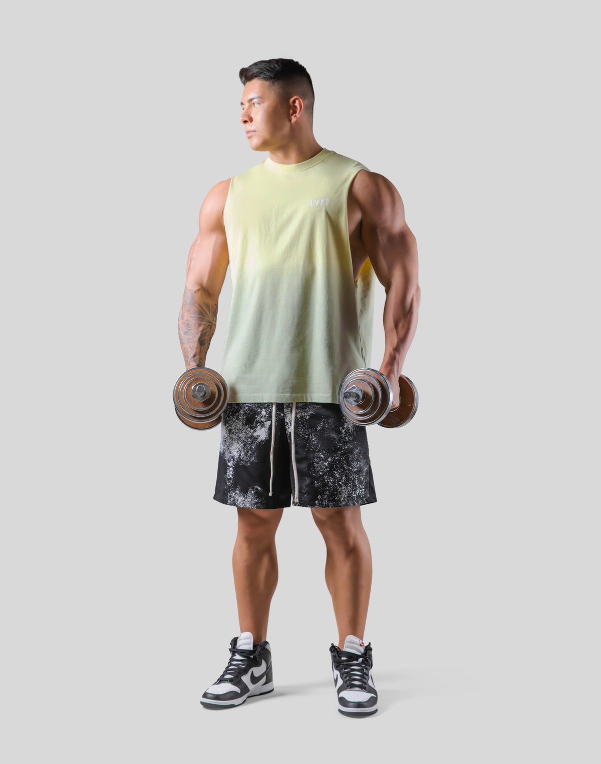 Thunder Logo Drop Tanktop - Lime
