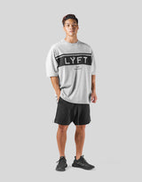 Wide Separate Big T-Shirt - Grey
