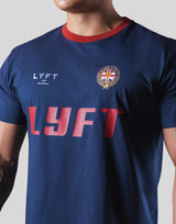 Color Rib Standard T-Shirt - Navy