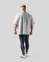 Box Logo Raglan Big T-Shirt - Grey