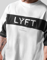 Separate Wide Shoulder Big T-Shirt - White