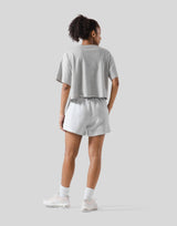 Wide Cropped T-Shirt - Grey