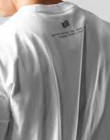 Separate Wide Shoulder Big T-Shirt - White