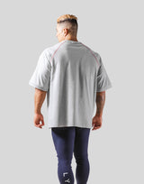 Box Logo Raglan Big T-Shirt - Grey