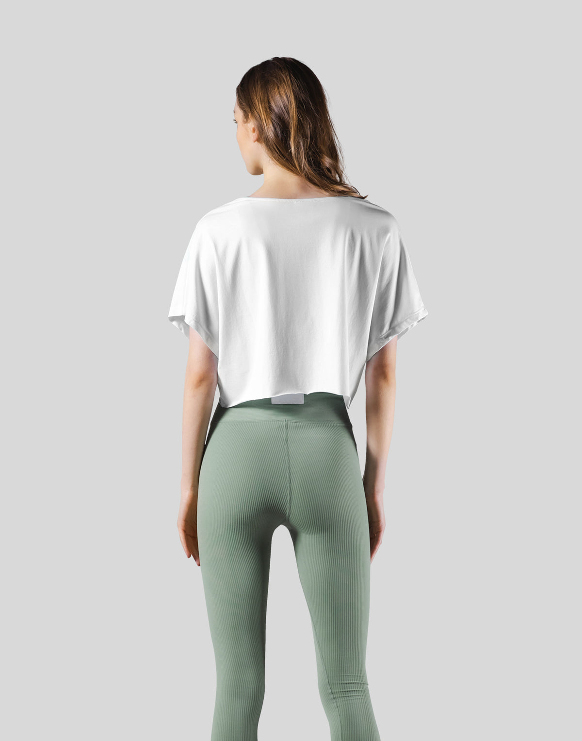 Loose Fit Stretch Message T-Shirt - White